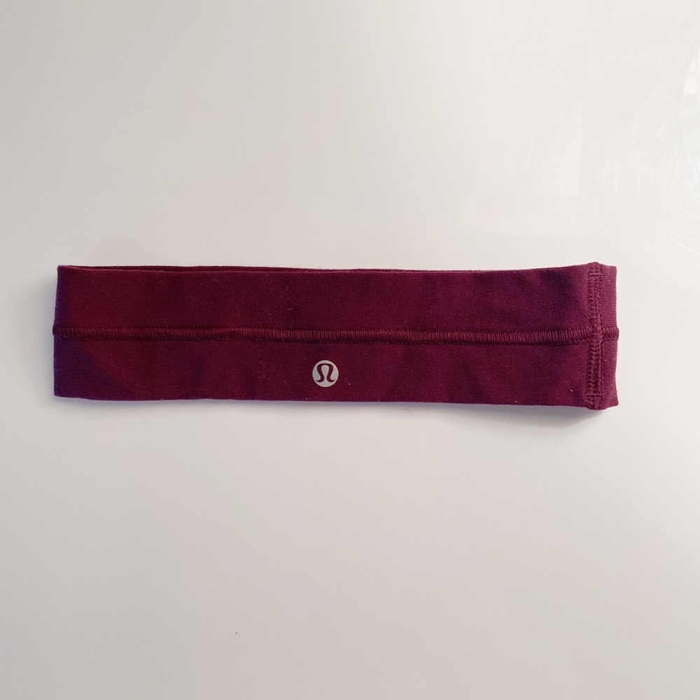 Maroon lululemon headband